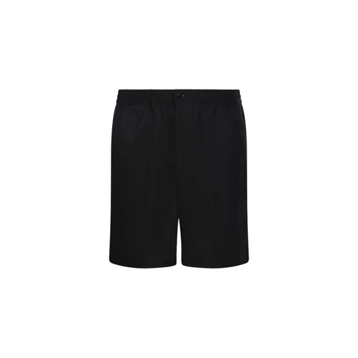 AMI Paris Legere Shorts Elasticated Waist Shorts Black