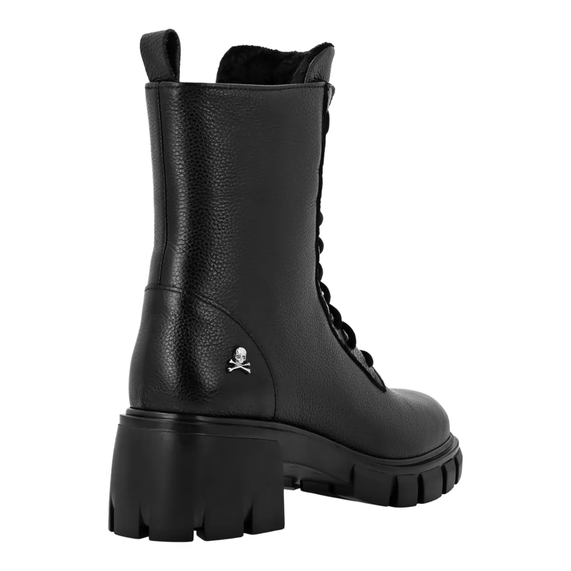 Philipp Plein Schnürstiefel Stiefel Niedrig Flach schwarz(Image 2)