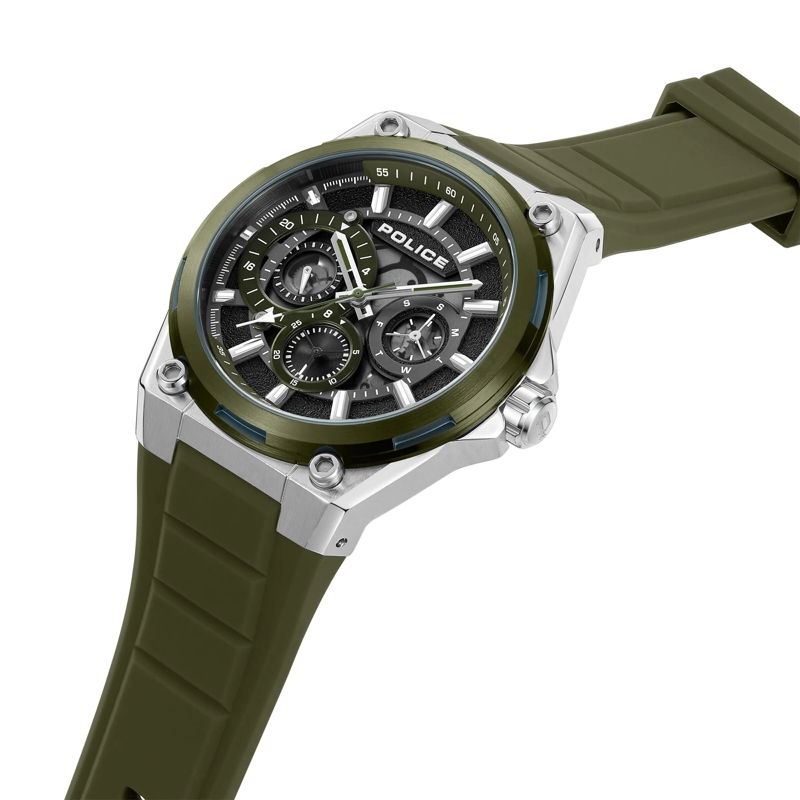 Police Automatikuhr Quarzuhr Salkantay oliv(Image 2)