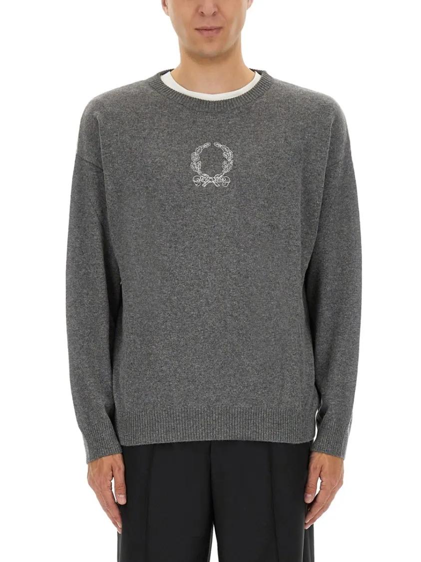 Thumbnail - Moschino - Wool And Cashmere Pullover - Größe 48 - grau