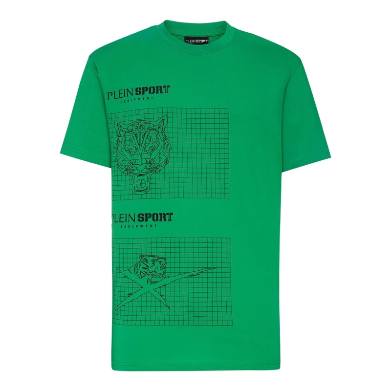 Plein Sport T-Shirt T-Shirt Tiger grün
