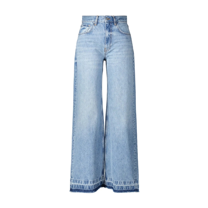 Anine Bing Jeans Wide-Leg Jeans Lewis blau