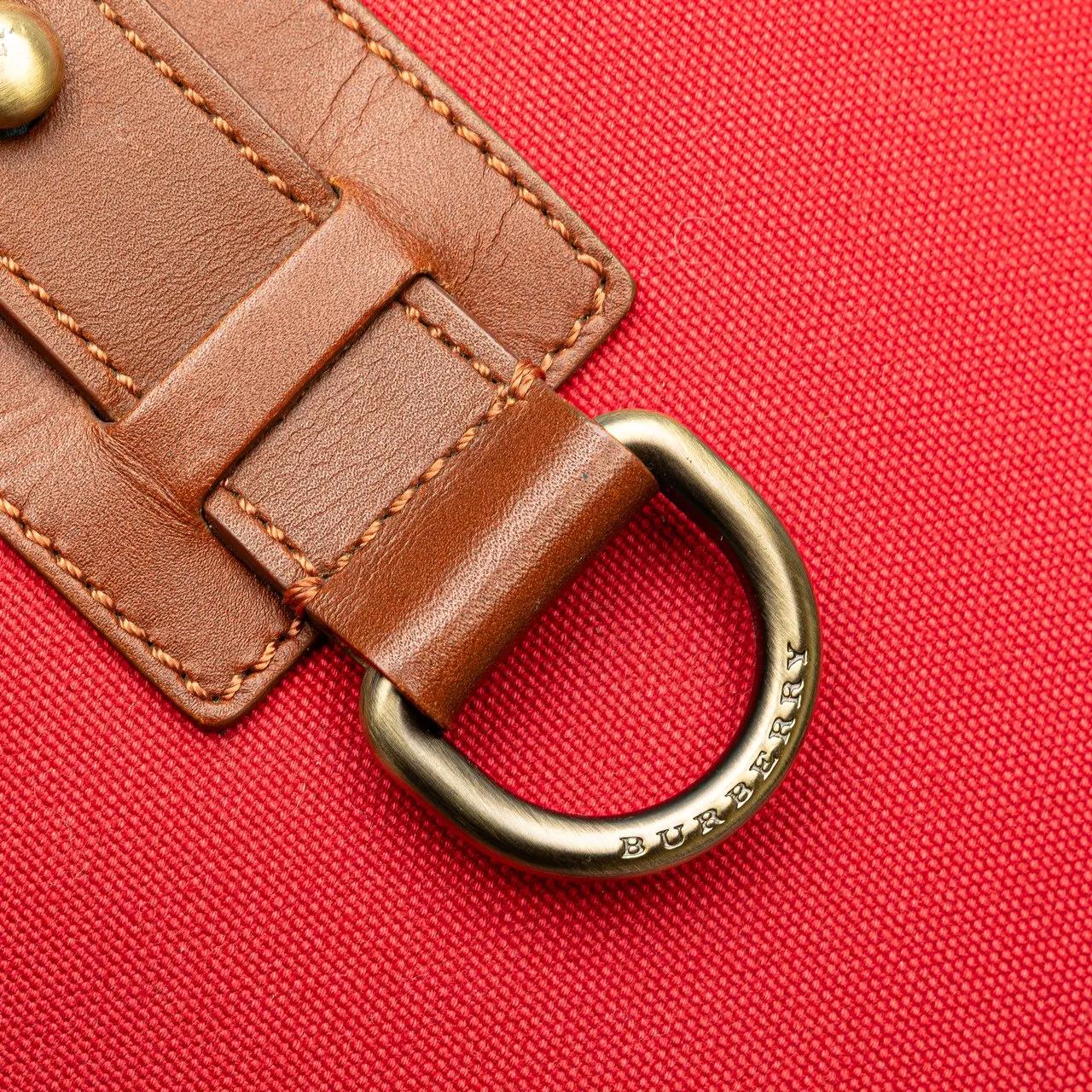 Thumbnail - Burberry Hobo Bags - Supernova Check Trimmed Canvas Crossbody - Gr. unisize - in Rot - für Damen