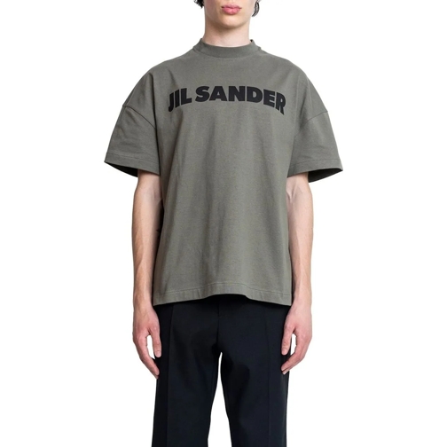 Jil Sander T-Shirts S/S LOGO T-SHIRT THYME GREEN grün