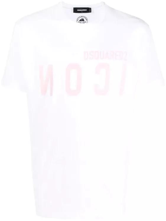 Dsquared2 - Mirrored-Logo T-Shirt - Größe XL - white