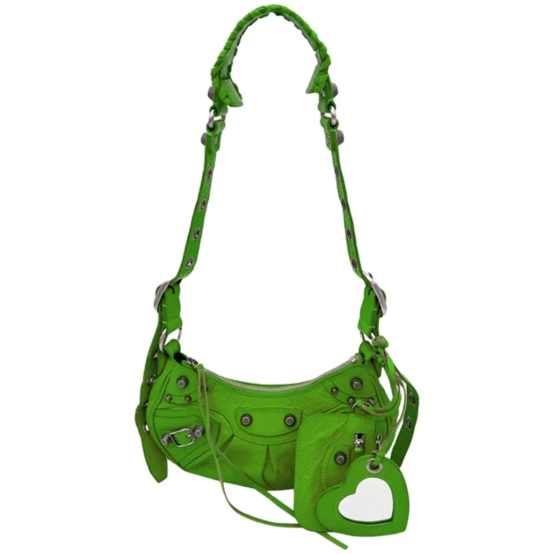 Balenciaga Tote Balenciaga Cagole XS - Lime Green Croc grün