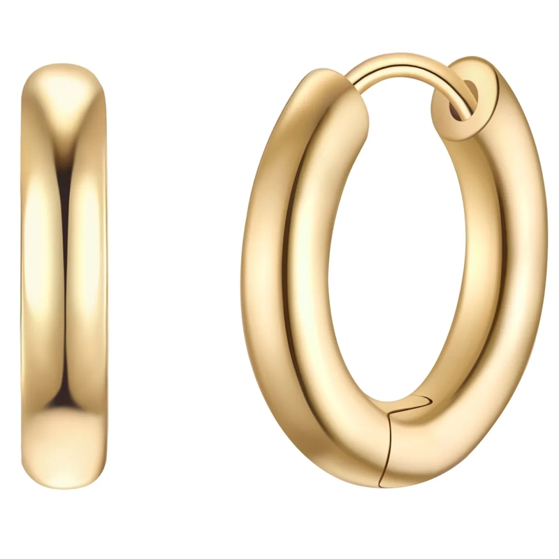 Glanzstücke München Ohrhänger Sterling Silber Creolen gold