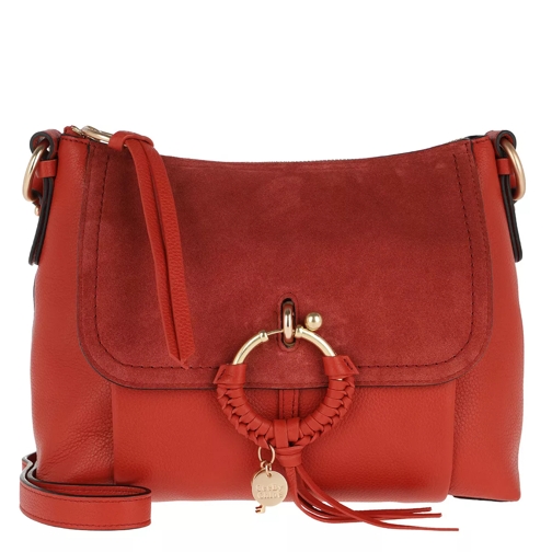 See By Chloé Joan Shoulder Bag Suede Red Sand Borsa a tracolla