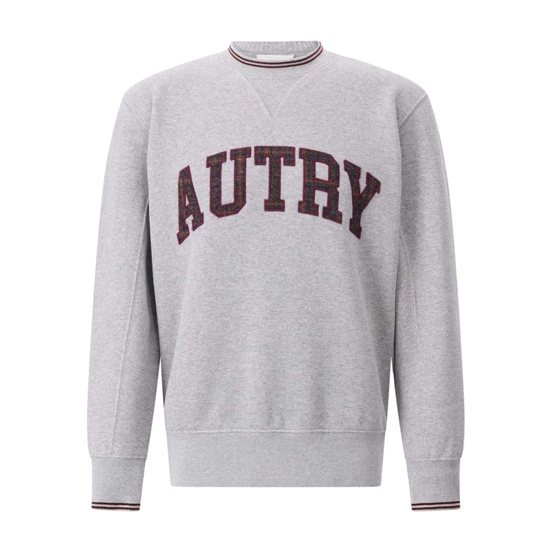 Autry International Trui Sweatshirt mit Logo Grau