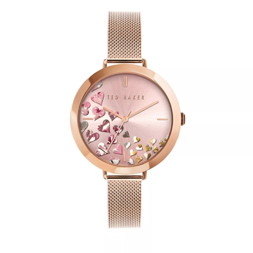 Ted Baker Ammy Hearts Stainless Steel Watch Rose Gold Quarz-Uhr