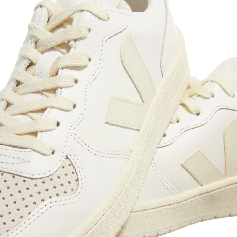 Veja Low-Top-Sneaker V-10 Prime Leather Pure Calcaire(Image 5)