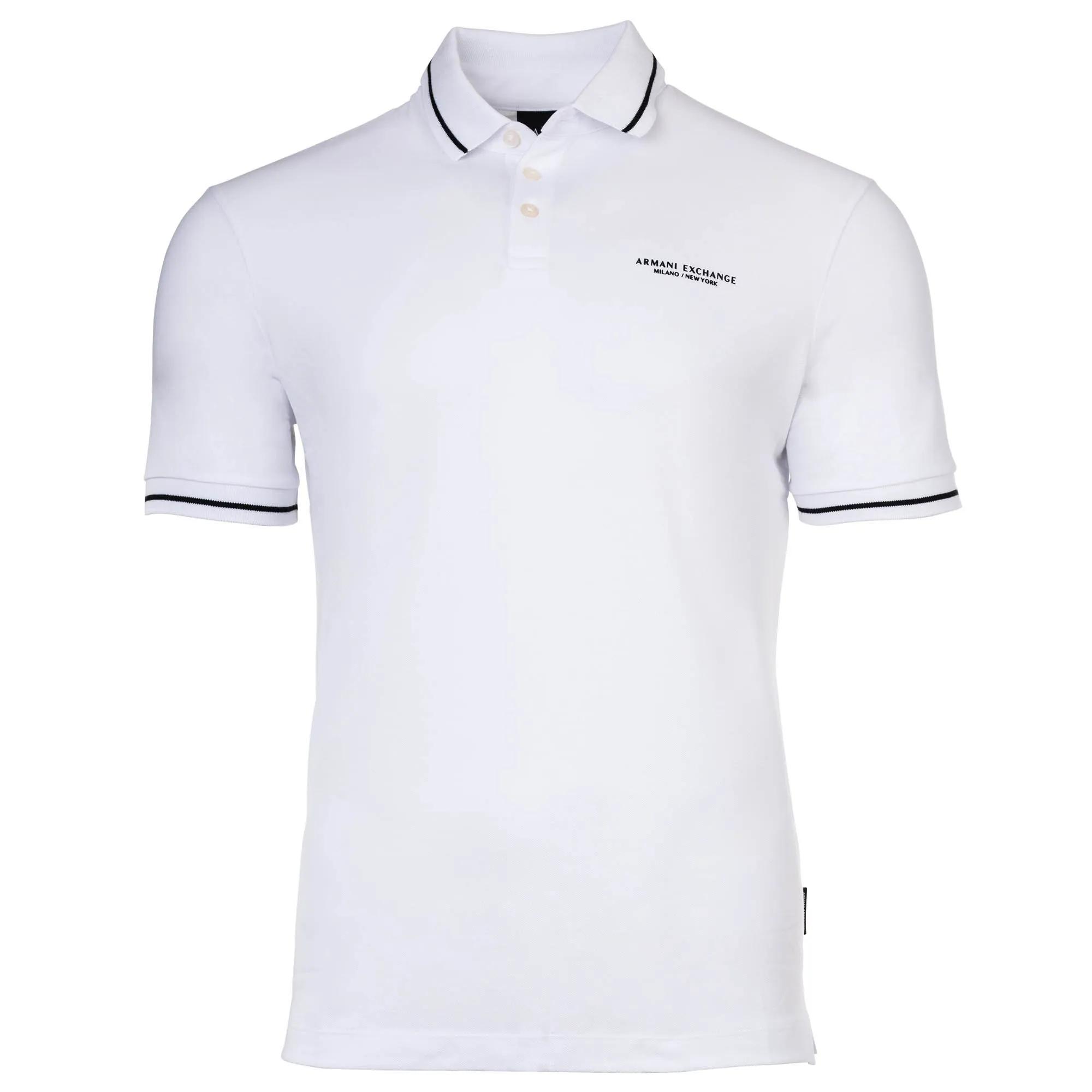 Armani Exchange Herren Weiß - Ax Poloshi - Größe M