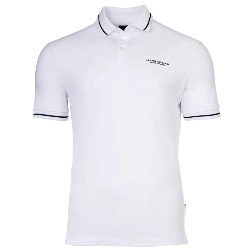 Armani Exchange Polohemd Armani Exchange A|X ARMANI EXCHANGE Herren Poloshi weiss