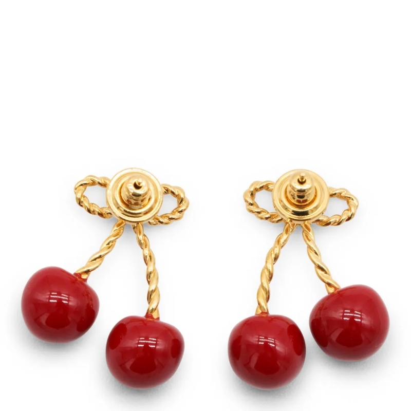 Valentino Garavani Boucles d'oreilles pendantes Cherry Charm Drop Earrings Gold(Image 2)