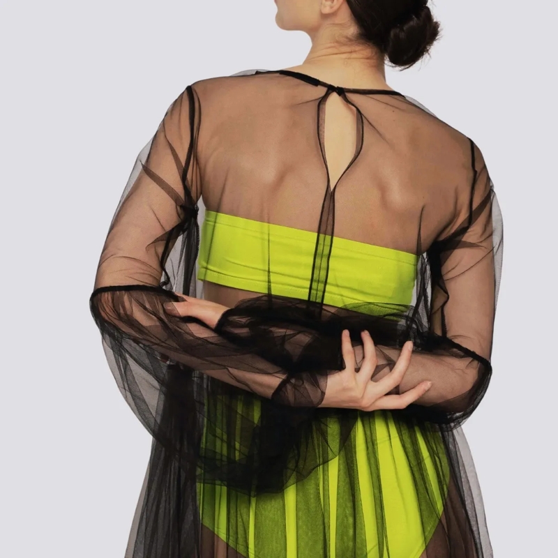 Helene Galwas Maxikleid Netzkleid ALENA schwarz(Image 4)