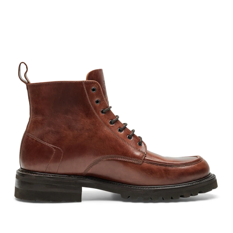 Henry Stevens Bottes à lacets Schnürboots Harry NB5 mittel-braun