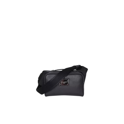 Dolce&Gabbana Leather Fanny Pack Black Crossbodytas