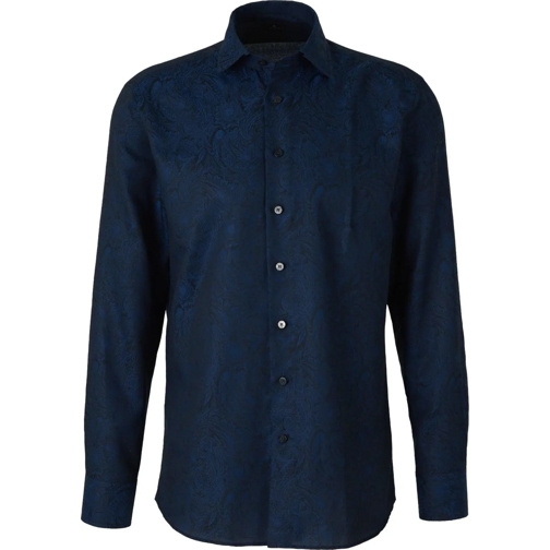 Etro T-Shirts Cotton shirt with paisley print blau