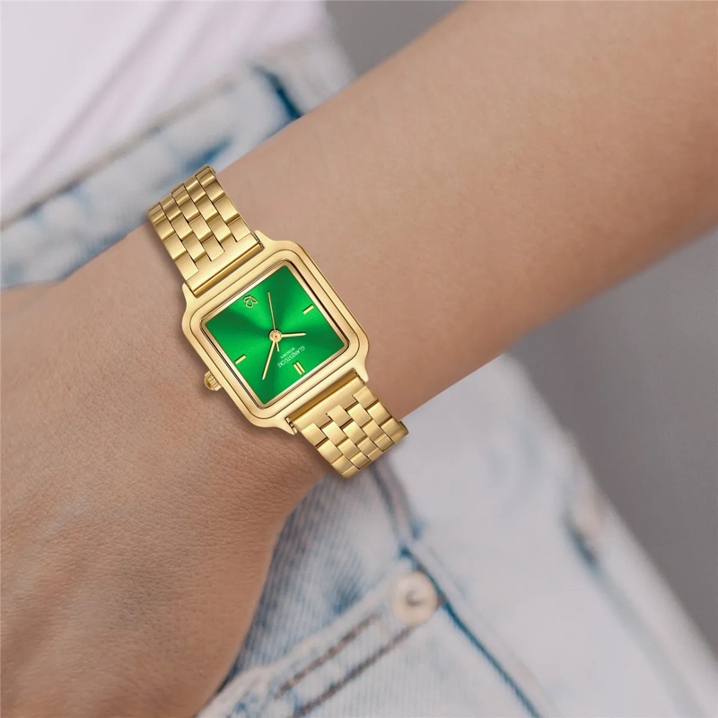 Glanzstücke München Automatikuhr Damen Armbanduhr Edelstahl gold(Image 2)