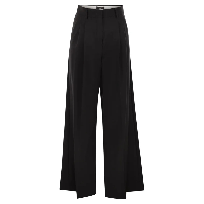 Max Mara  Adelfi - Stretch Wool Trousers Black