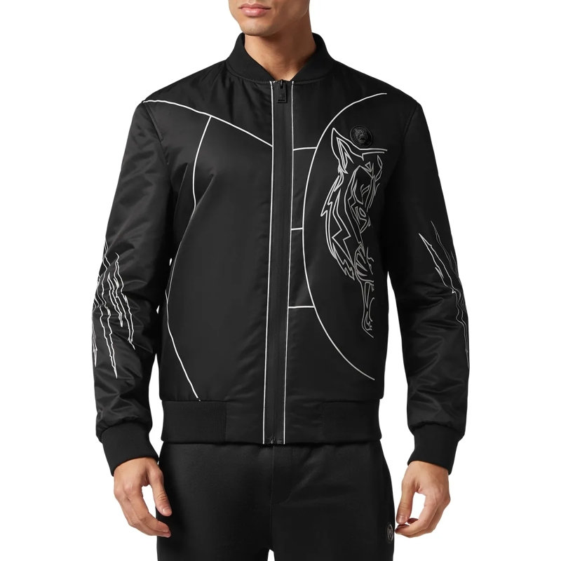 Plein Sport Daunenjacke Bomberjacke Tiger schwarz(Image 3)