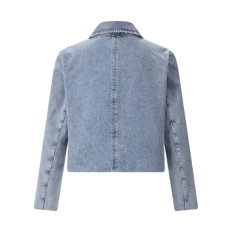 FRAME Übergangsjacke Kurze Jeansjacke blau(Image 2)