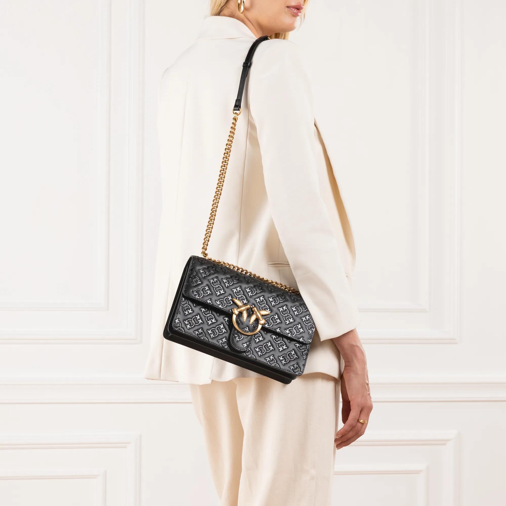pinko Crossbody bags Love One Classic Dc in zwart