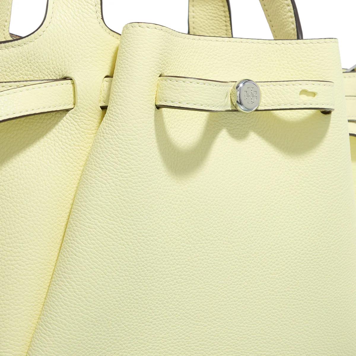 TORY BURCH Satchels Romy Pebbled Satchel in geel