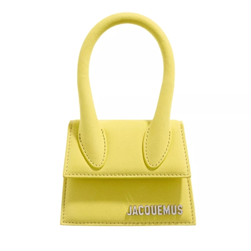 Jacquemus Woman Shoulder Bag Neon Yellow Micro borsa