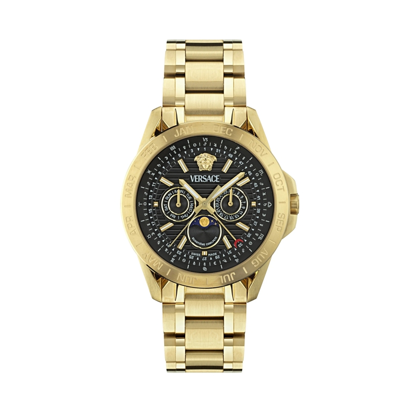 Versace Quarzuhr Multifunktionsuhr Galaxy Moonph.chr (Wc-0K) gold