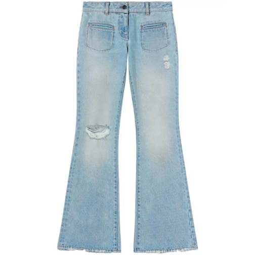 Palm Angels Blue Bootcut Denim Pants Blue Bootcut Jeans