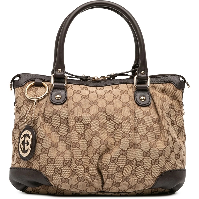 Gucci Sac à bandoulière GG Canvas Sukey Satchel braun