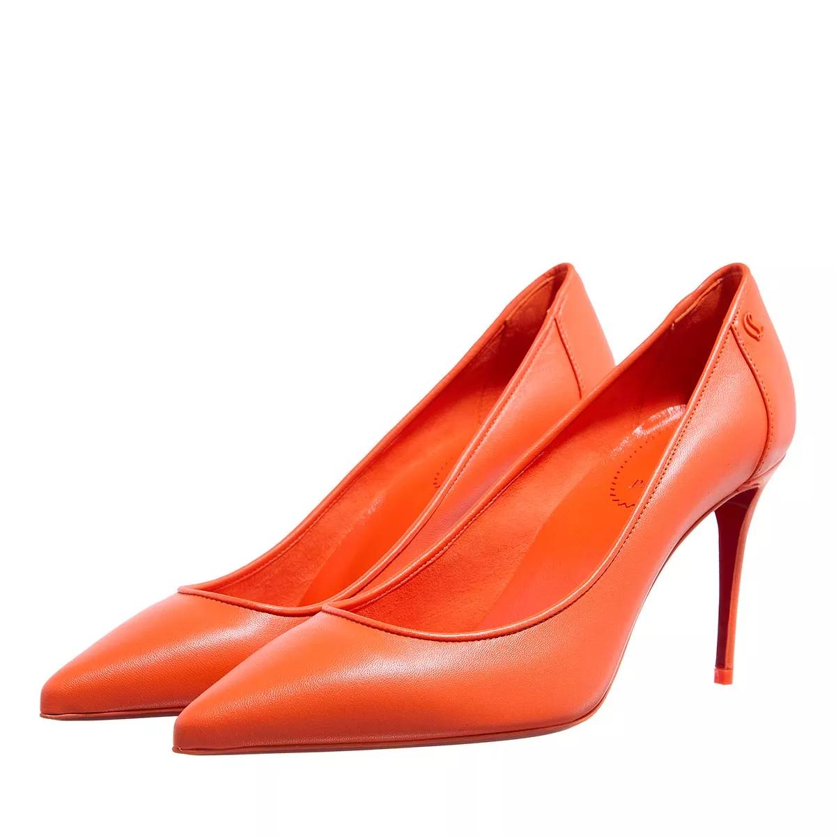 Christian Louboutin Pumps & High Heels - Sporty Kate 85 Bianco Nappa Leather - Gr. 36 (EU) - in Orange - für Damen