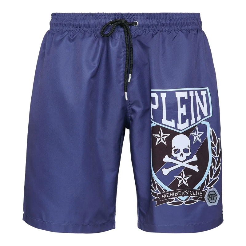 Philipp Plein  Badehose Skull&Bones dunkel-blau