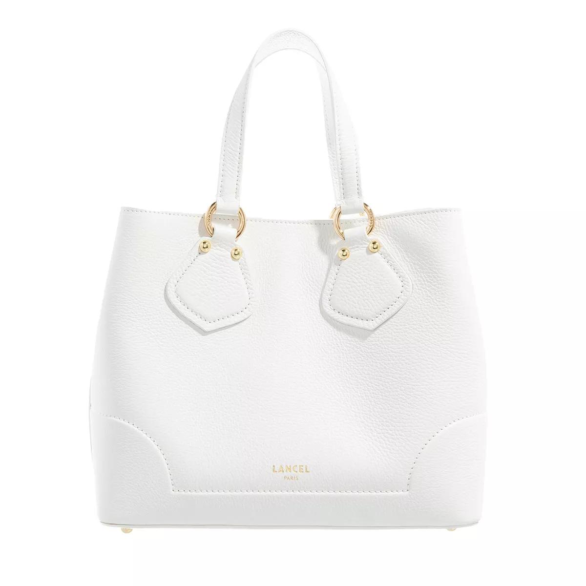 Lancel Neo Izy De Lancel Optic White Tote