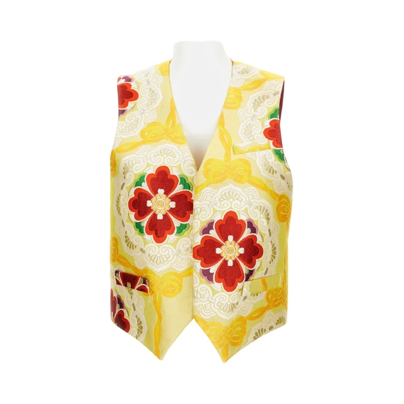 Irie' Blazer Multicolour Jacket With Classic Silhouette Yellow