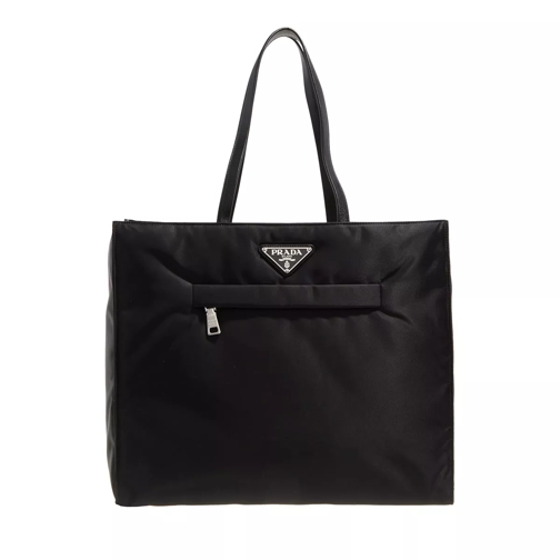 Prada Padded Re-Nylon Tote Bag Black Rymlig shoppingväska