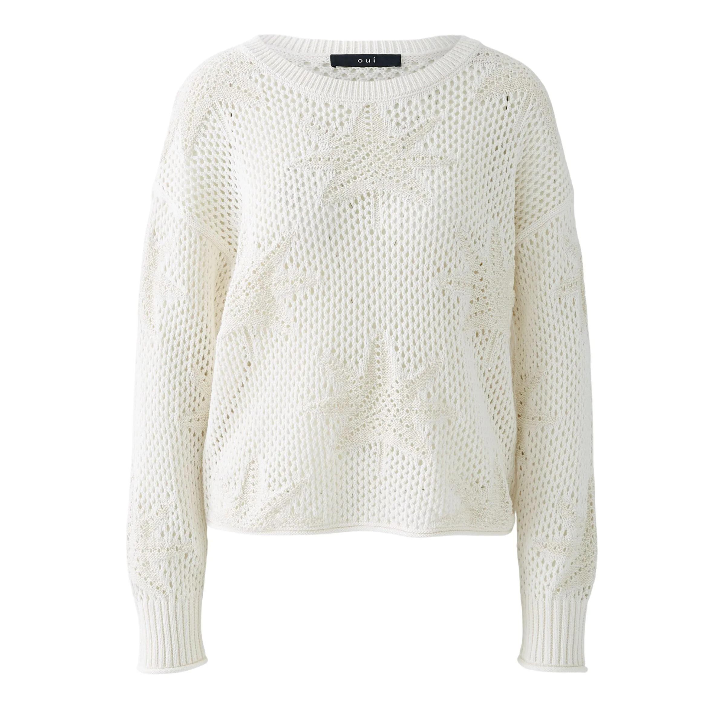 Thumbnail - Oui - Pullover - Größe 42 DAMEN - creme