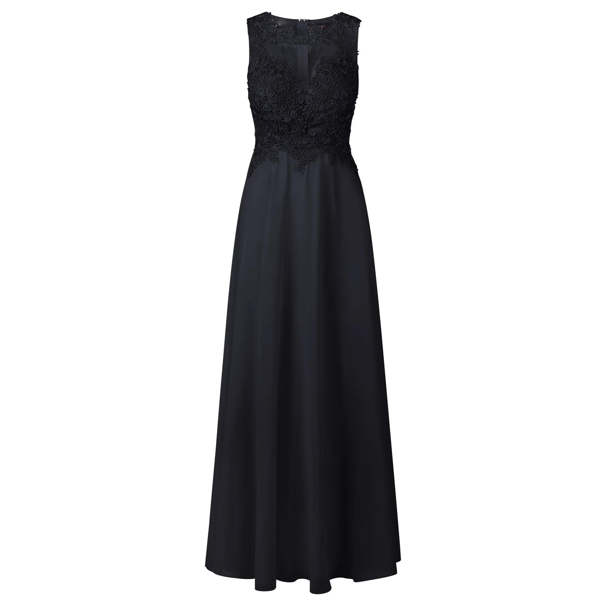 thumbnail: APART Fashion Dames Abendkleid Lange Mouwloze Avondjurk Kant En Chiffon