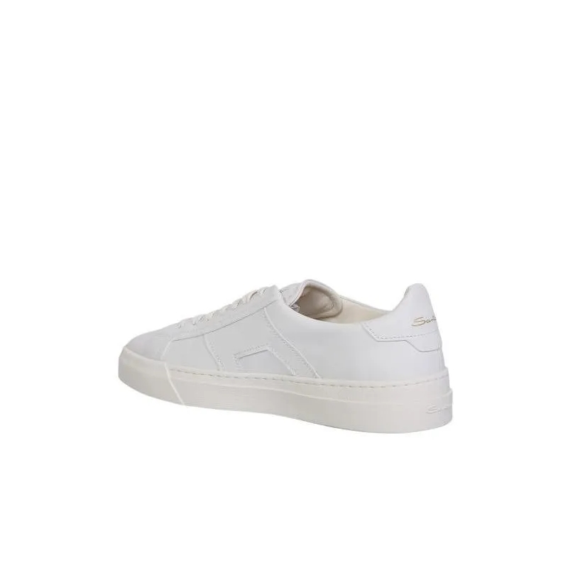 Santoni Low-Top-Sneaker White Panelled Design Sneakers Neutrals(Image 3)