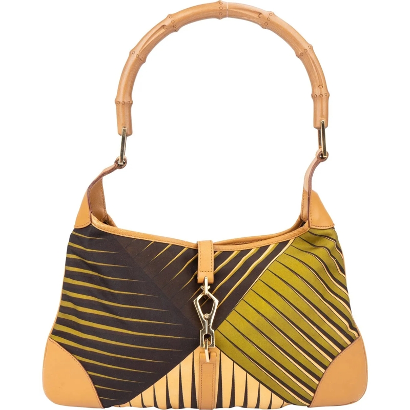 Gucci Schultertasche Gucci Limited Jackie Bamboo Shoulder Bag braun