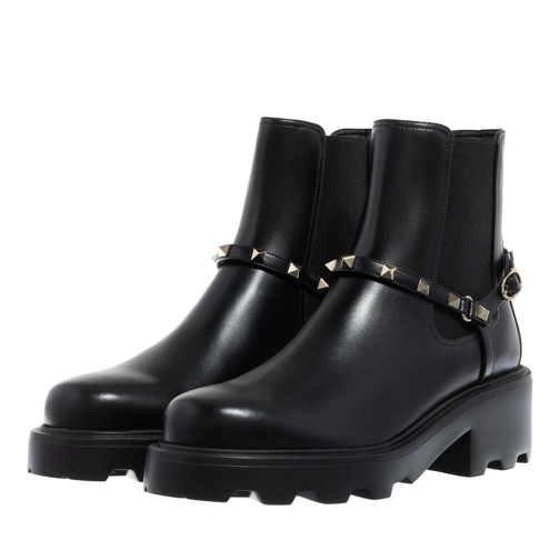 Valentino Garavani Ankle Boot Beatle Rockstud Boots Nero