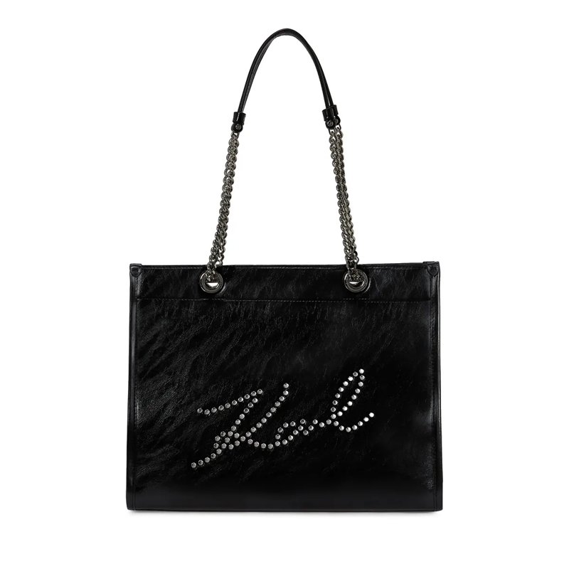 Karl Lagerfeld Shopper K/SKUARE MITELLGROSSE TOTE-BAG MIT NIETEN schwarz