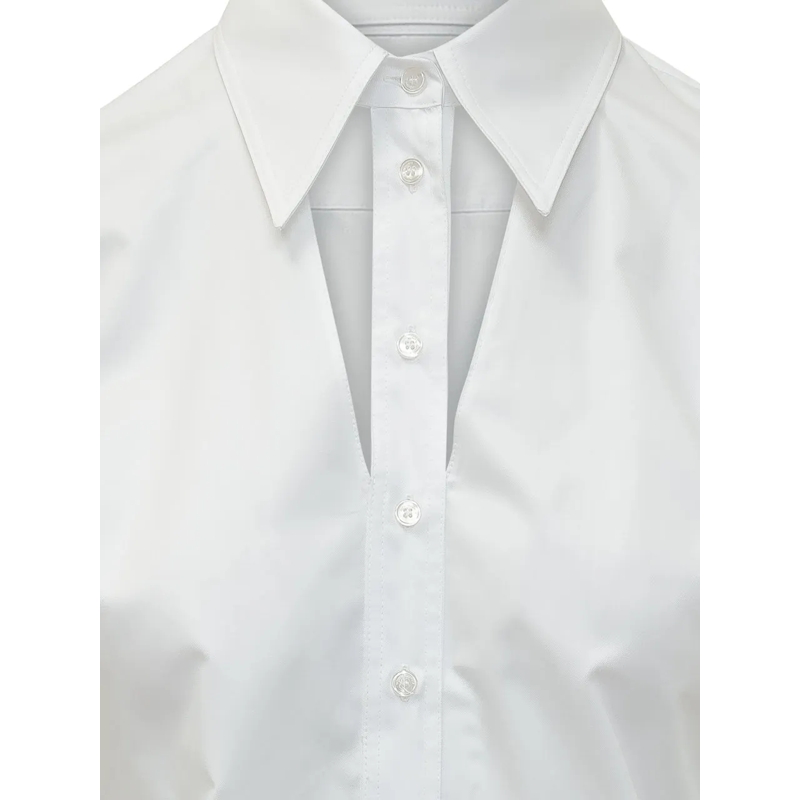 Elisabetta Franchi Bluse Camicia Classica Slim weiß(Image 3)