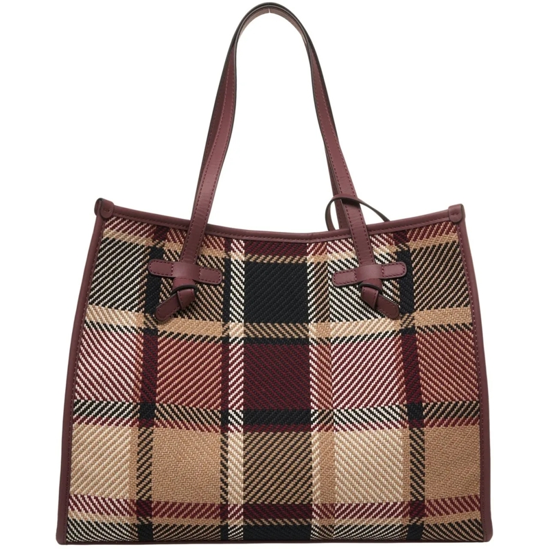 Gianni Chiarini Shopper Shopper with check pattern lila