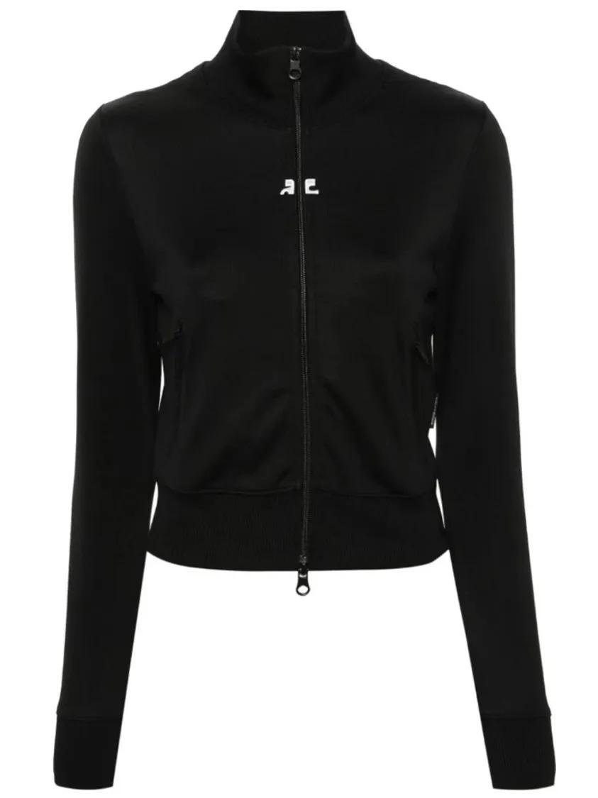 Courrèges - Logo Jacket - Größe S - schwarz