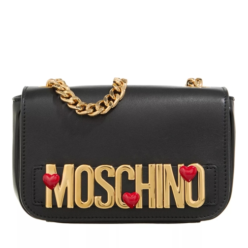 Moschino Heart Logo Fantasia Nero Sac à bandoulière