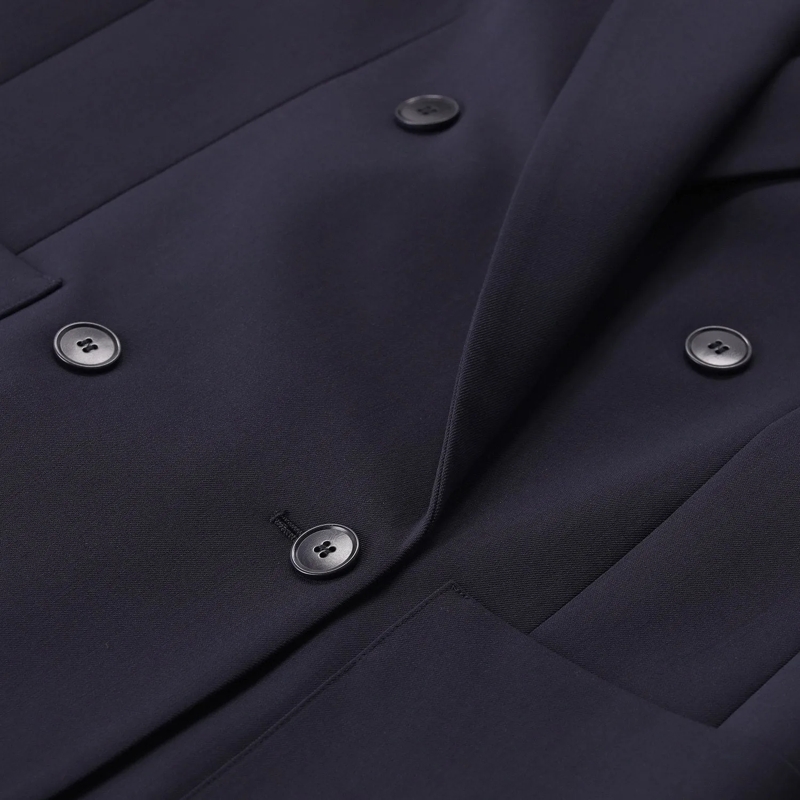 WEEKEND Max Mara Blazer Zweireihiger Blazer Veloce aus Wolle blau(Image 3)