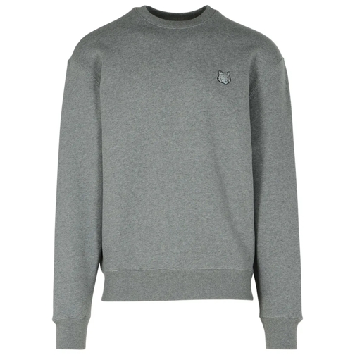 Maison Kitsune Grey Cotton Sweatshirt Grey Sweatshirts