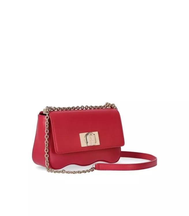 Furla Shoppers 1927 Mini Wave Red Crossbody Bag in rood